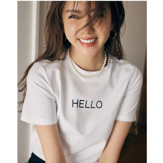 ノスタルジア(&.NOSTALGIA)の&. NOSTALGIA  HELLOロゴTシャツ　美香さんコラボ(Tシャツ/カットソー(半袖/袖なし))