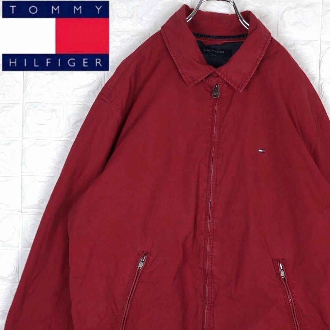 TOMMY HILFIGER(トミーヒルフィガー)のトミーヒルフィガー 刺繍ワンポイントロゴ スイングトップ ジャケット ゆるだぼ メンズのジャケット/アウター(ブルゾン)の商品写真
