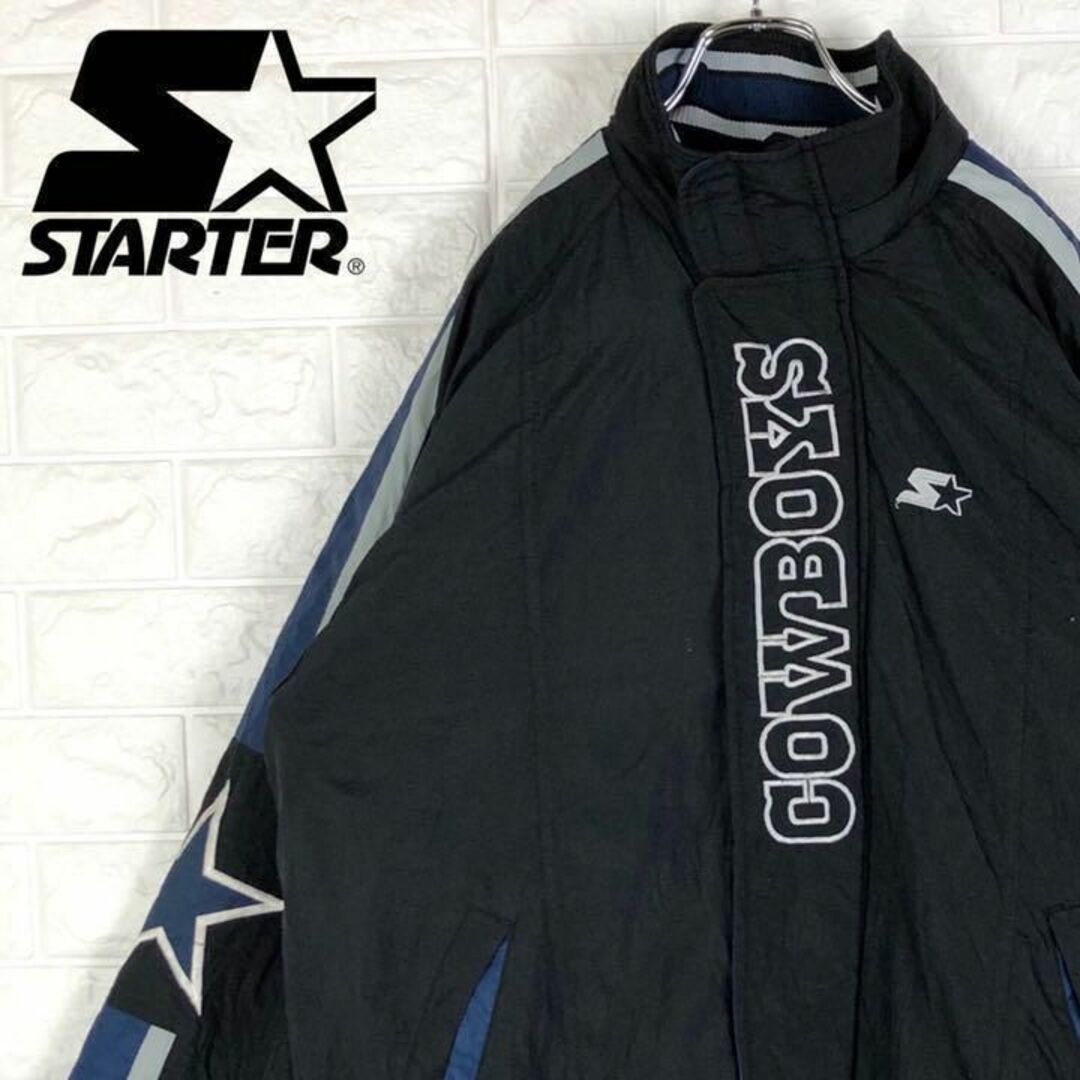 STARTER(スターター)のスターター NFL公式ナイロンジャケット 刺繍ワンポイント ゆるだぼ バックロゴ メンズのジャケット/アウター(ナイロンジャケット)の商品写真