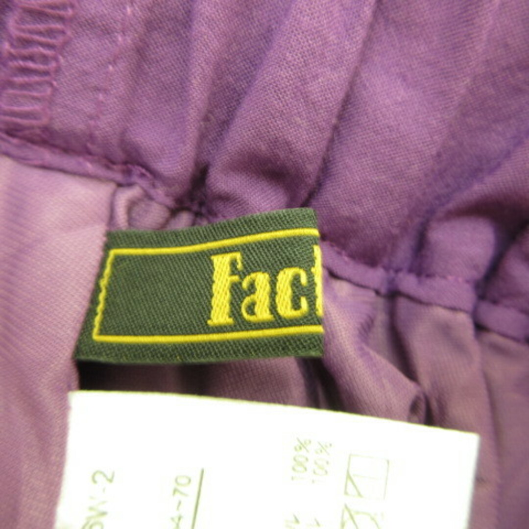other(アザー)のファクターイコール Factor= ロングスカート ギャザー 紫 M *T70 レディースのスカート(ロングスカート)の商品写真