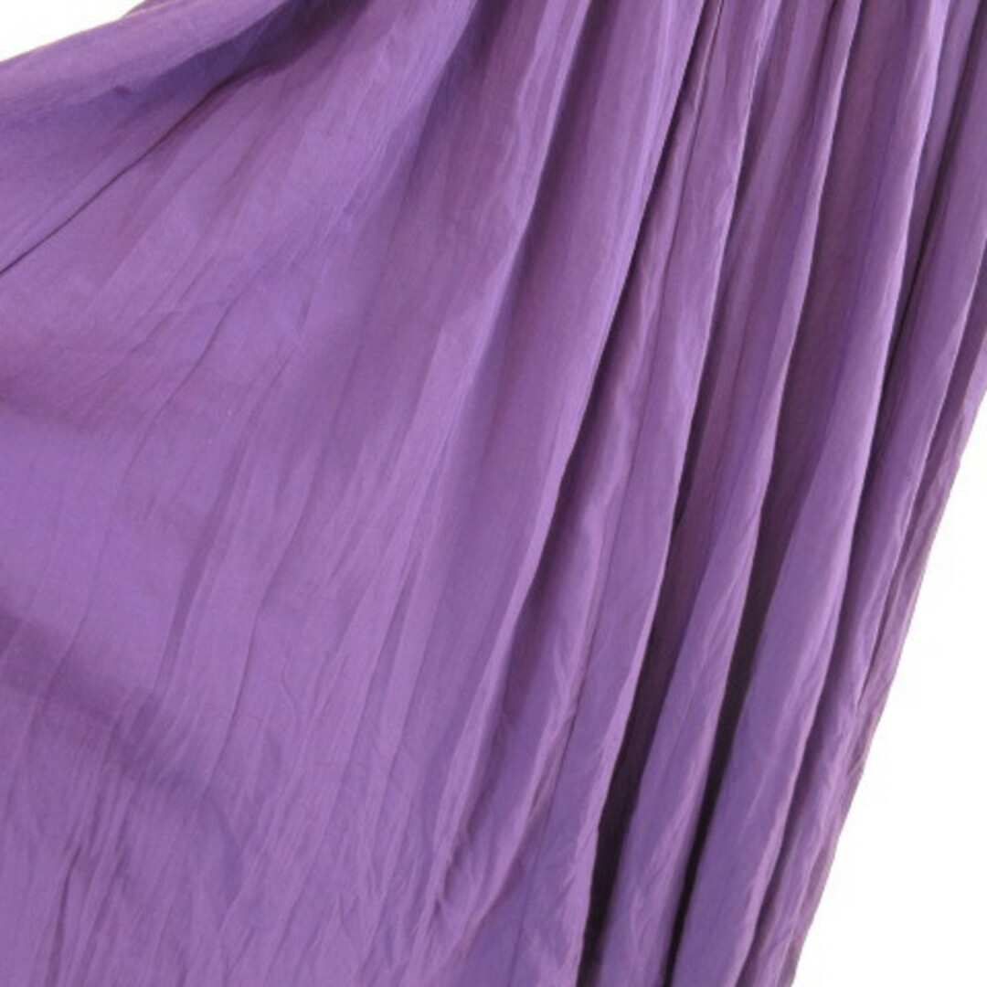 other(アザー)のファクターイコール Factor= ロングスカート ギャザー 紫 M *T70 レディースのスカート(ロングスカート)の商品写真