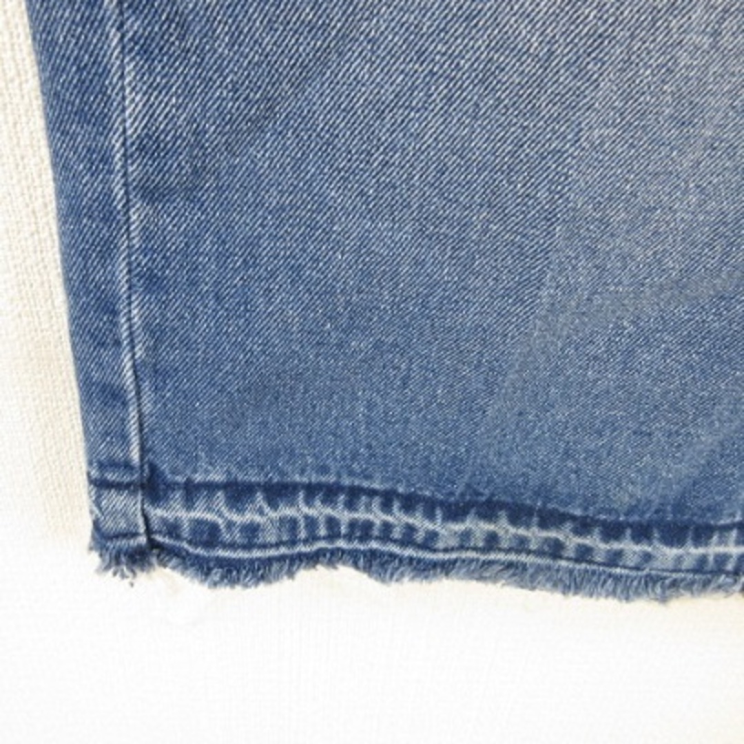 GU(ジーユー)のジーユー GU デニムスカート 膝丈 タイト 青 L *T831 レディースのスカート(ひざ丈スカート)の商品写真
