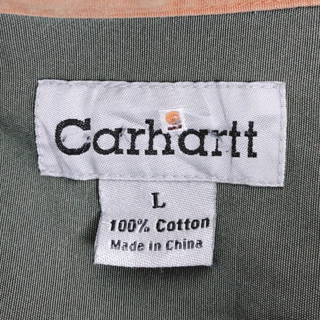 carhartt(カーハート)のカーハート 綿100% 長袖ボタンダウンシャツ ワンポイントロゴ オーバーサイズ メンズのトップス(シャツ)の商品写真
