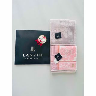 ランバンコレクション(LANVIN COLLECTION)の【新品】ランバン　タオルハンカチ　2枚セット　薔薇(ハンカチ)