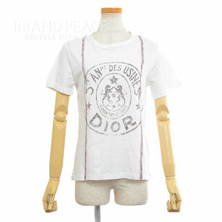 ディオール(Dior)のディオール クリスチャンディオール Tシャツ ロゴ レディース Sサイズ(Tシャツ(半袖/袖なし))