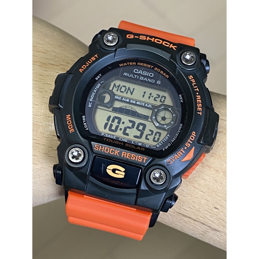 デカG/G-SHOCK/GW-7900/アーミーグリーン/電波ソーラー/オレンジ