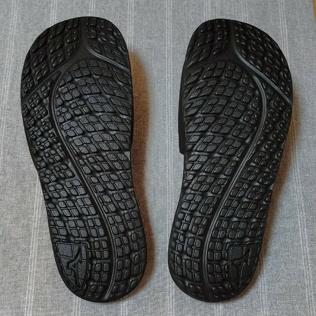 MIZUNO(ミズノ)の27cm ミヅノ　プロサンダル　ブラック黒色　ベルクロ　マジックテープ　ゴールド メンズの靴/シューズ(サンダル)の商品写真