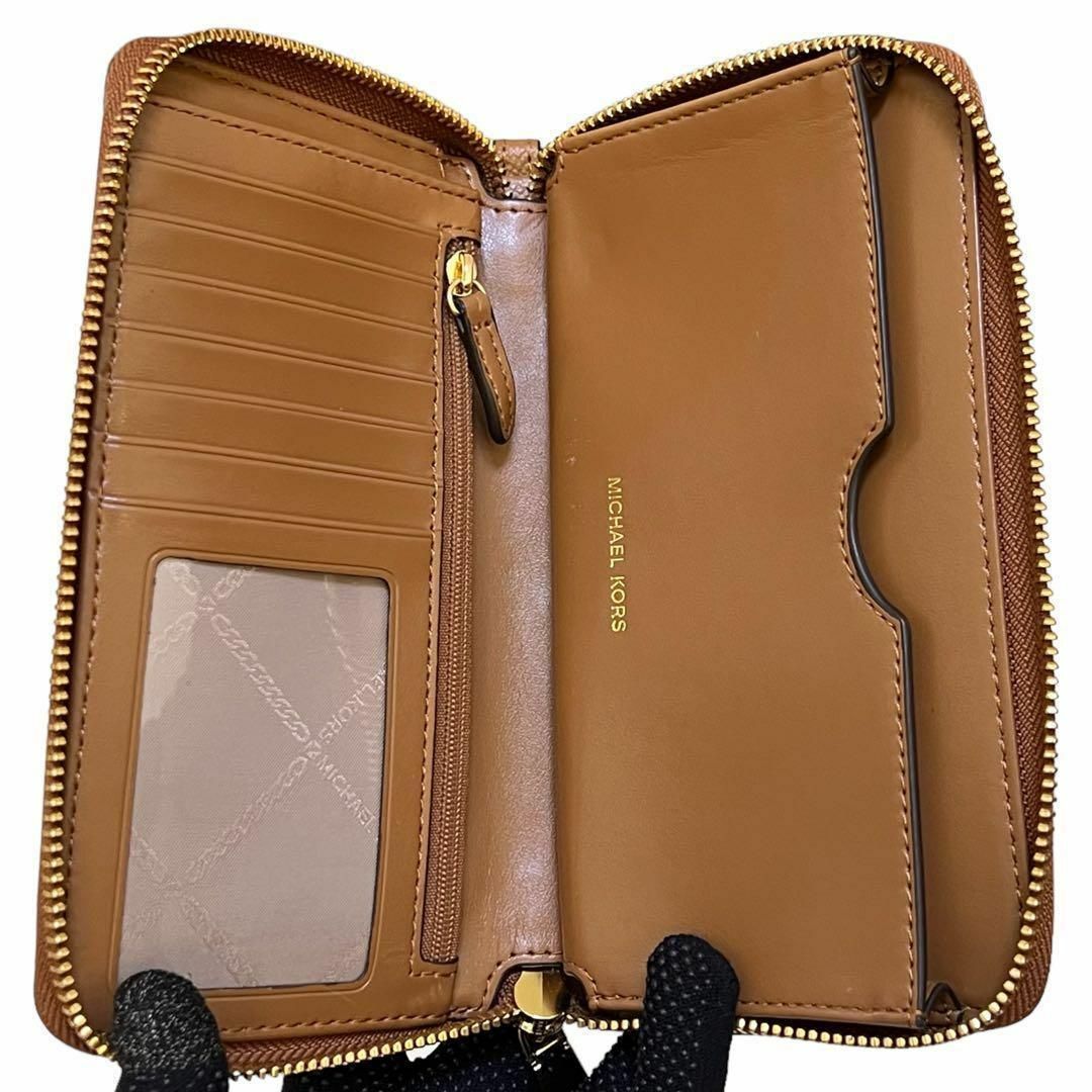 Michael Kors - 極美品 マイケルコース 長財布 ラウンドジップ レザー