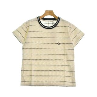 ラグアンドボーン(Rag & Bone)のrag & bone Tシャツ・カットソー XS ベージュx紺(ボーダー) 【古着】【中古】(カットソー(半袖/袖なし))