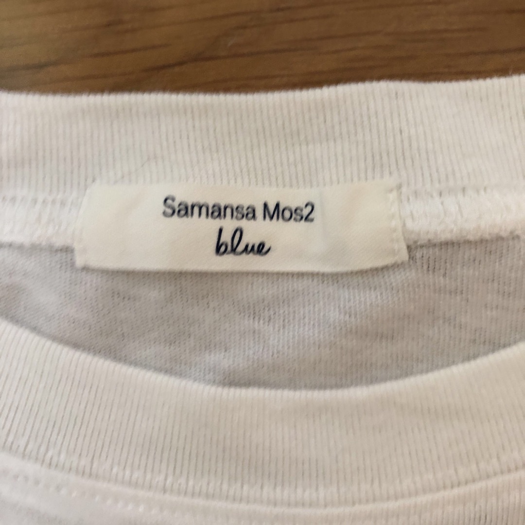 SM2(サマンサモスモス)のSamantha Mos2 blue サマンサモスモスブルー　長袖　カットソー レディースのトップス(カットソー(長袖/七分))の商品写真