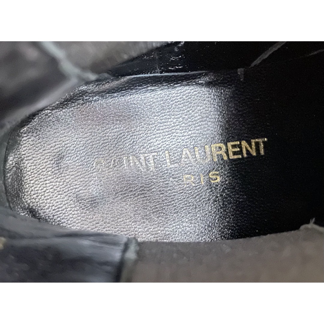 Saint Laurent(サンローラン)のサンローランパリ スタッズ 本革 レザー サイドゴア ブーツ レディースの靴/シューズ(ブーツ)の商品写真