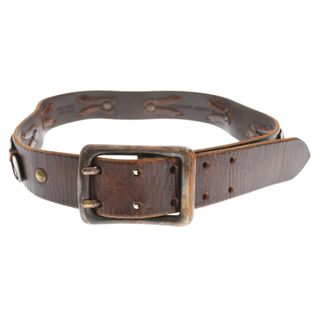 DIESEL - ディーゼル ベルト 21A23 90 ダークブラウン ロゴ 新品