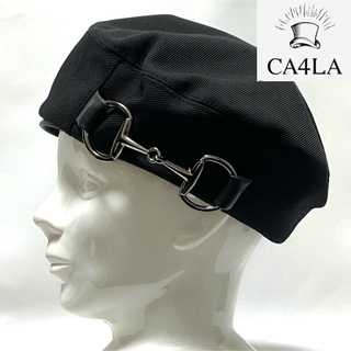 カシラ(CA4LA)の【超美品】CA4LAカシラ 日本製 アクセントのホースビット付きハンチングベレー(ハンチング/ベレー帽)