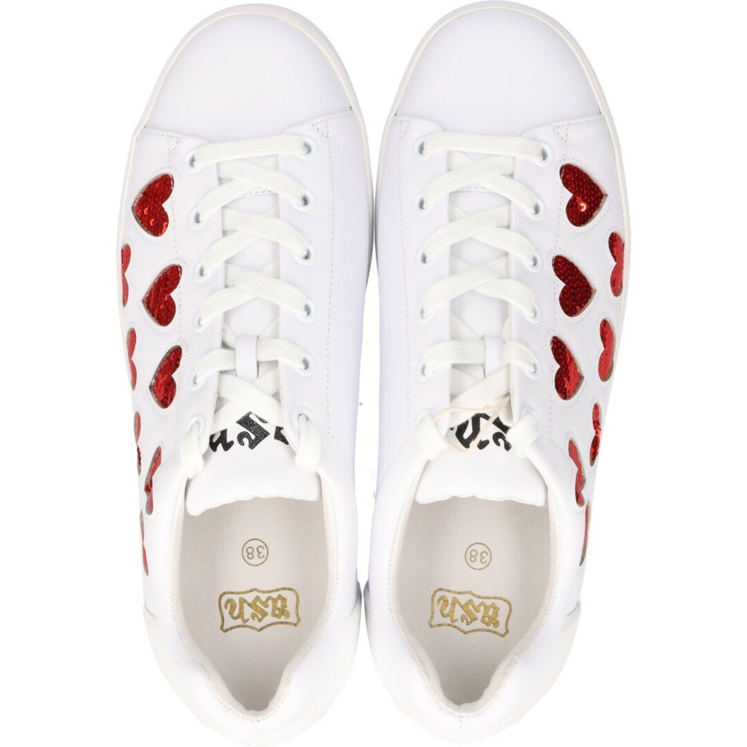 ASH(アッシュ)のASH アッシュ Heart glitter lowcut sneakers ハートラメローカットスニーカー ホワイト レディースの靴/シューズ(スニーカー)の商品写真