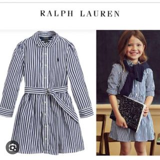 ポロラルフローレン(POLO RALPH LAUREN)のPOLO RALPH LAUREN ストライプ コットン シャツドレス(ワンピース)