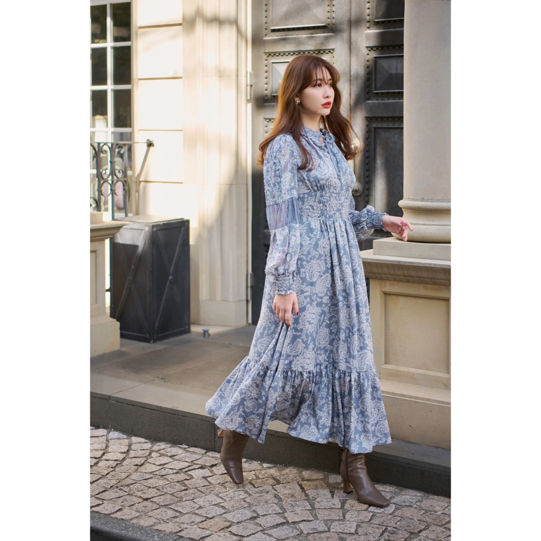 Her lip to - Winter Floral Long-sleeve Dressの通販 by ♡はるな♡'s ...