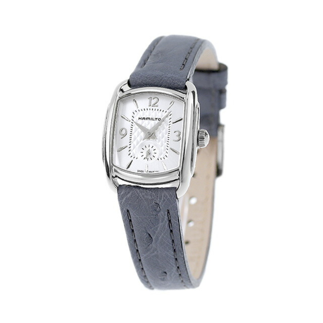 Hamilton(ハミルトン)の【新品】ハミルトン HAMILTON 腕時計 レディース H12351655 アメリカンクラシック バグリー クオーツ シルバーxグレイッシュブルー アナログ表示 レディースのファッション小物(腕時計)の商品写真