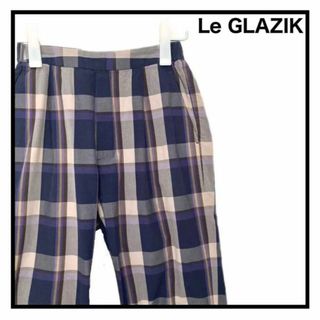 ルグラジック(LE GLAZIK)の【Le GLAZIK】　ルグラジック　イージーパンツ　カジュアル　チェック　34(カジュアルパンツ)