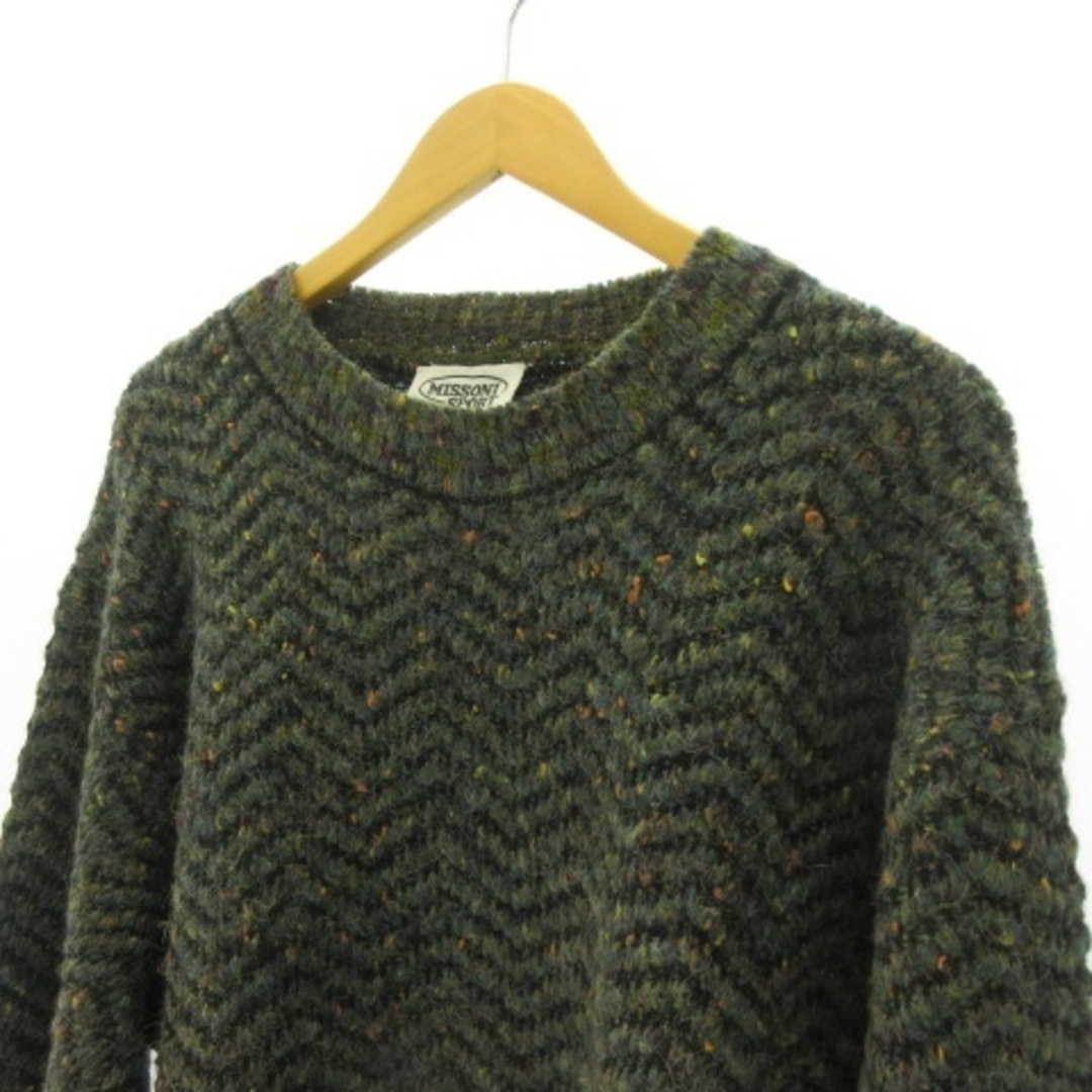 MISSONI(ミッソーニ)のミッソーニ MISSONI SPORT ウール ニット セーター イタリア製 緑 メンズのトップス(ニット/セーター)の商品写真