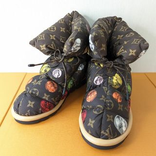 ルイヴィトン(LOUIS VUITTON)のルイヴィトン ブーツ ピローライン アンクルブーツ 37サイズ 23.5cm(ブーツ)