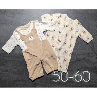 ベビー服♡カバーオール♡50-60(カバーオール)