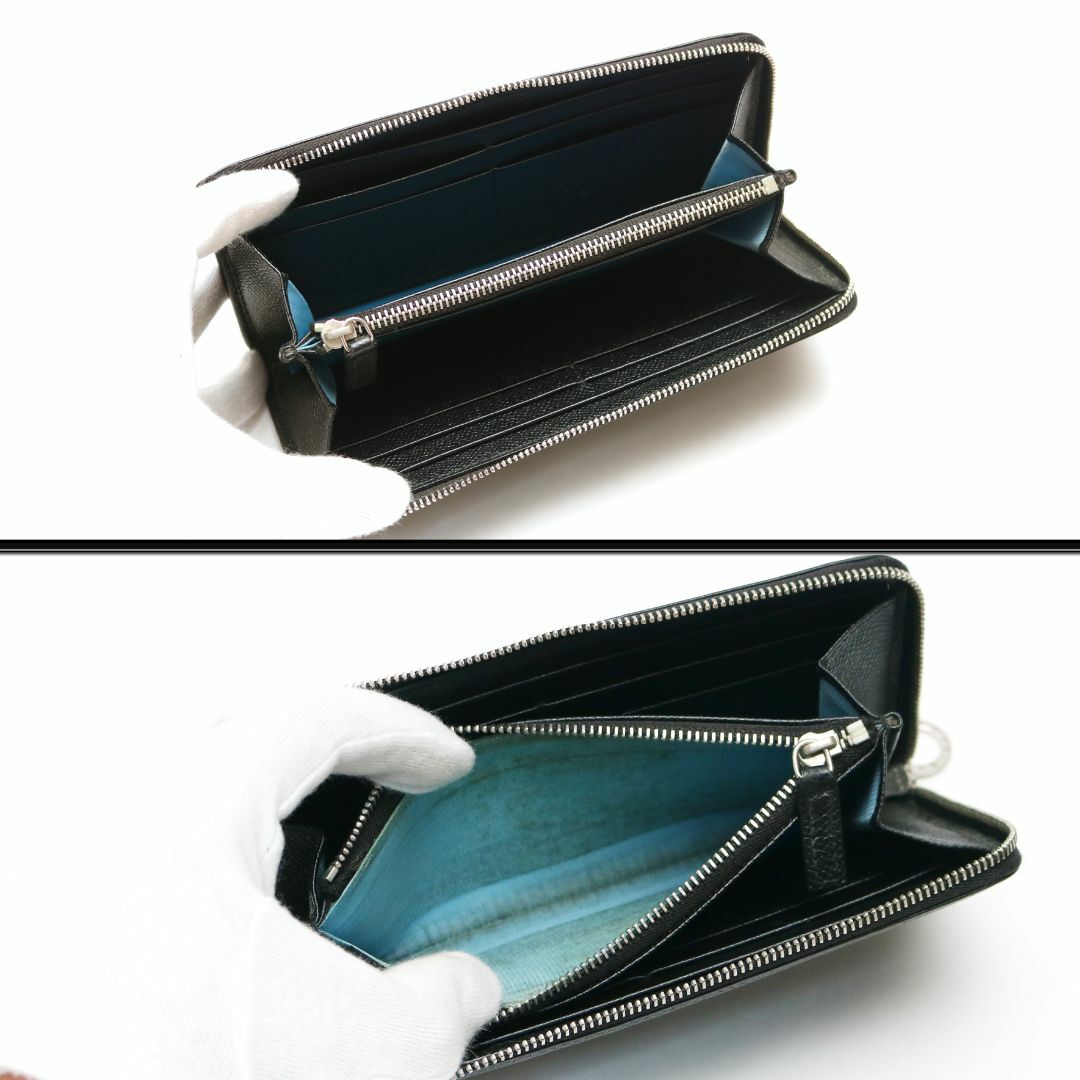 BVLGARI - 【外観美品】◇ブルガリ◇ ブラック / グレインレザー / L字
