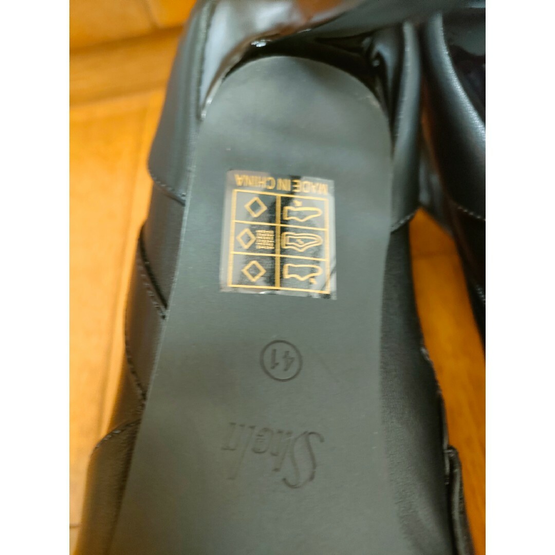 新品未使用 ピンヒール ポインテッドトゥ ショートブーツ 25.5cm ブラック レディースの靴/シューズ(ブーツ)の商品写真