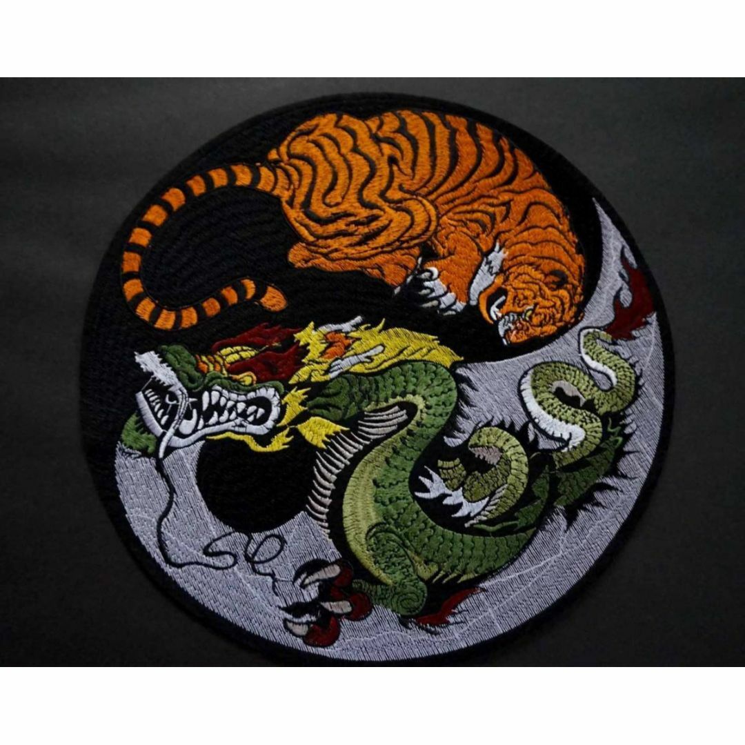 特大□《太極円龍虎激闘》レトロ新品《龍蟠虎踞 龍虎相搏》文化 特大□《太極円龍虎激闘》レトロ新品《龍蟠虎踞 龍虎相搏》文化