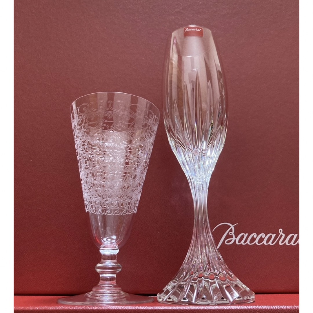 Baccarat - バカラクリスタル マッセナとローハンシャンパングラスペア