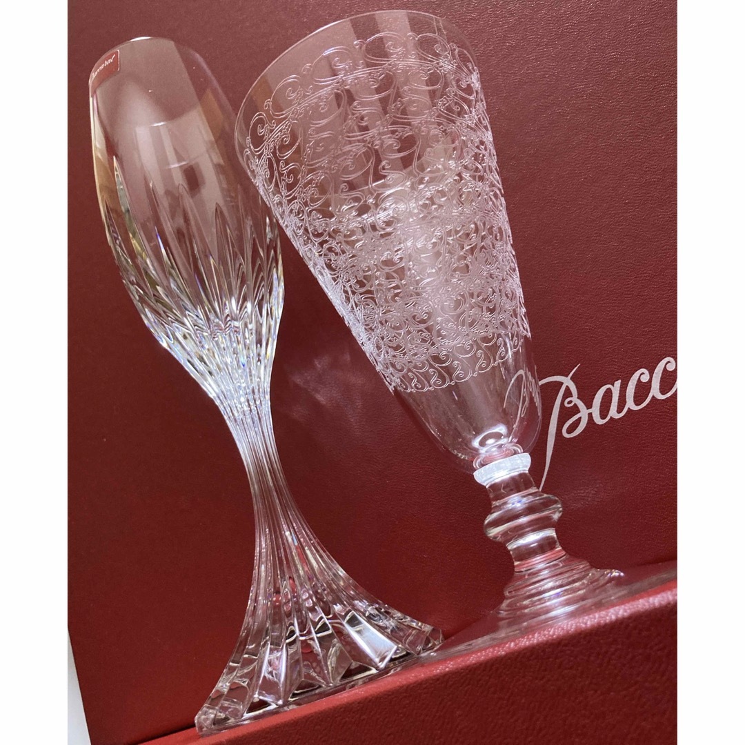 Baccarat - バカラクリスタル マッセナとローハンシャンパングラスペア