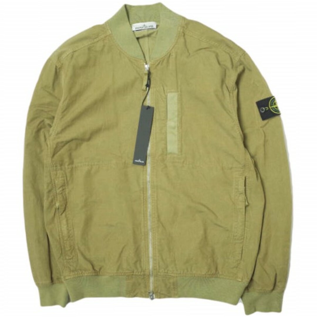 STONE ISLAND(ストーンアイランド)のSTONE ISLAND ストーンアイランド 23SS CUPRO COTTON TWILL - TC キュプラコットンツイル ボンバージャケット 781542629 L カーキ ブルゾン アウター【中古】【STONE ISLAND】 メンズのジャケット/アウター(ブルゾン)の商品写真