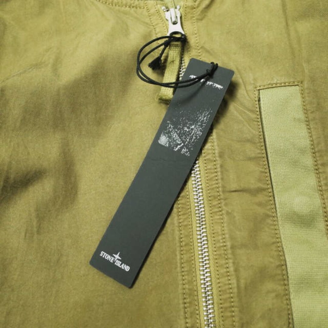 STONE ISLAND(ストーンアイランド)のSTONE ISLAND ストーンアイランド 23SS CUPRO COTTON TWILL - TC キュプラコットンツイル ボンバージャケット 781542629 L カーキ ブルゾン アウター【中古】【STONE ISLAND】 メンズのジャケット/アウター(ブルゾン)の商品写真