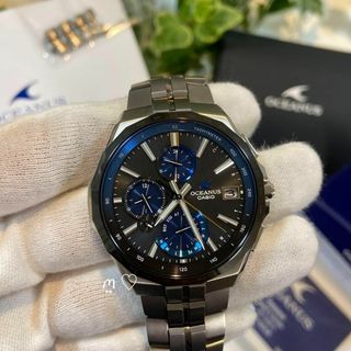 カシオ(CASIO)のカシオ　オシアナス　マンタ　電波ソーラー腕時計　OCW-S5000E-1AJF(腕時計(アナログ))