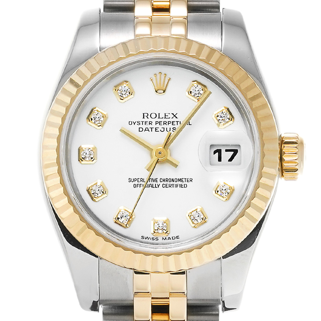 ROLEX(ロレックス)の中古 ロレックス ROLEX 179173G D番(2005年頃製造) ホワイト /ダイヤモンド レディース 腕時計 レディースのファッション小物(腕時計)の商品写真