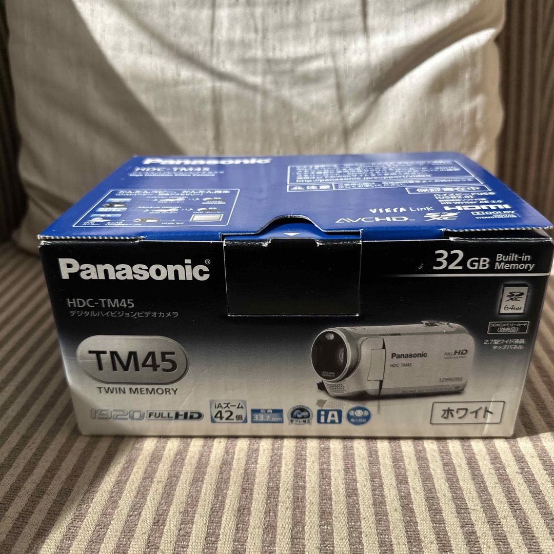 国内即発送】 Panasonic デジタルハイビジョンビデオカメラ HDC-TM45-W