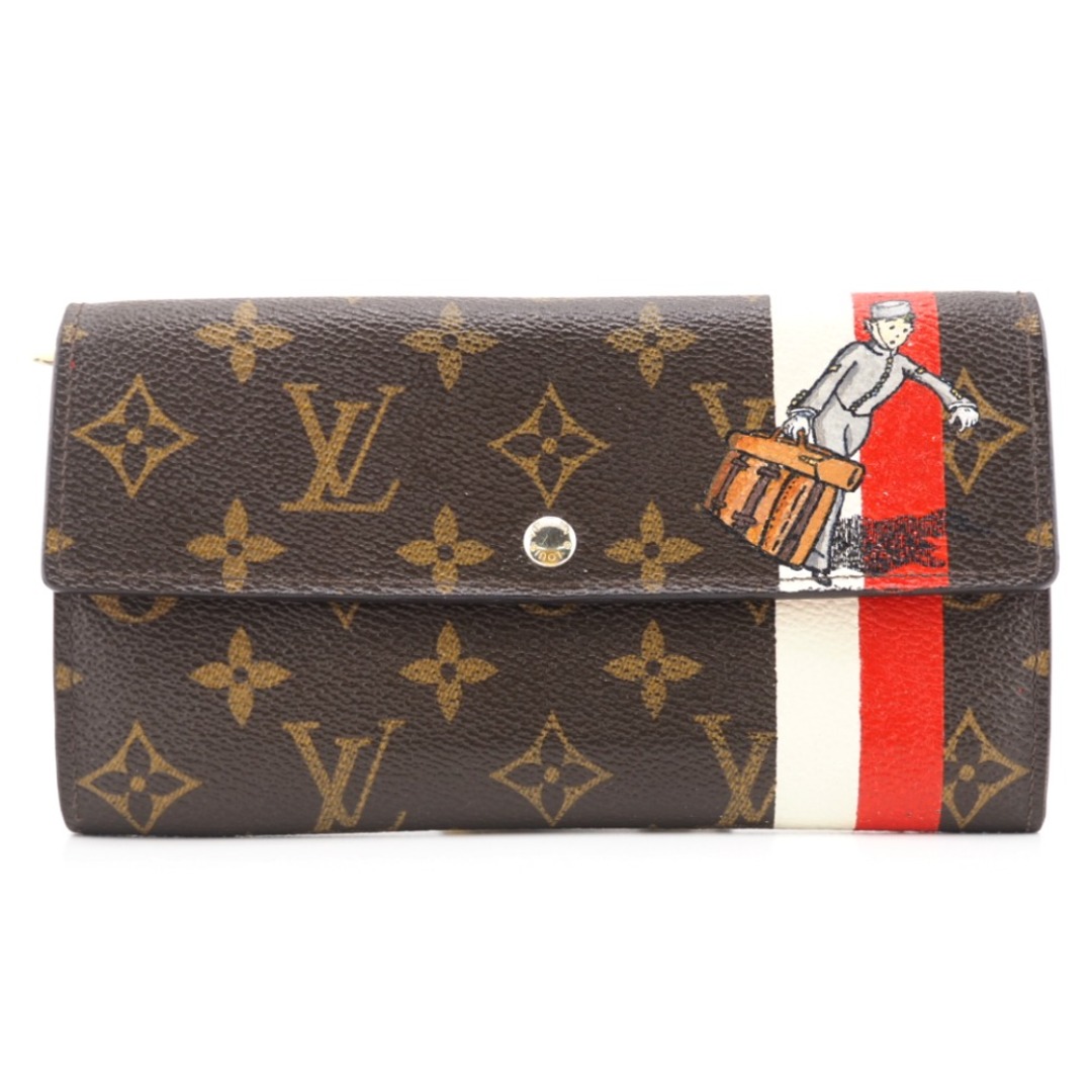 ルイヴィトン LOUIS VUITTON 長財布
 モノグラムグルーム ポシェットポルトモネカルトクレディ M60034 ブラウン