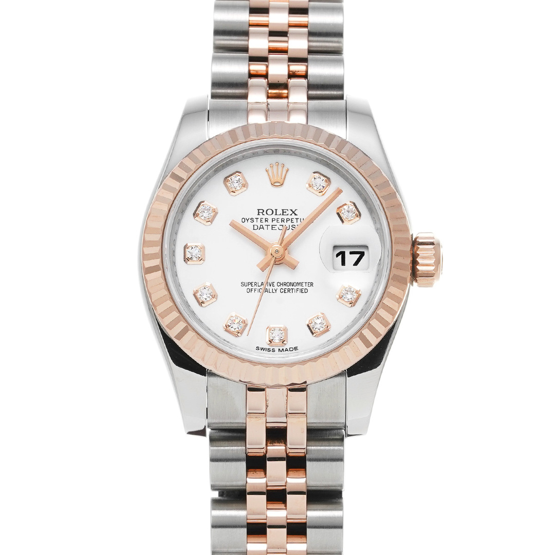 ROLEX(ロレックス)の中古 ロレックス ROLEX 179171G ランダムシリアル ホワイト /ダイヤモンド レディース 腕時計 レディースのファッション小物(腕時計)の商品写真