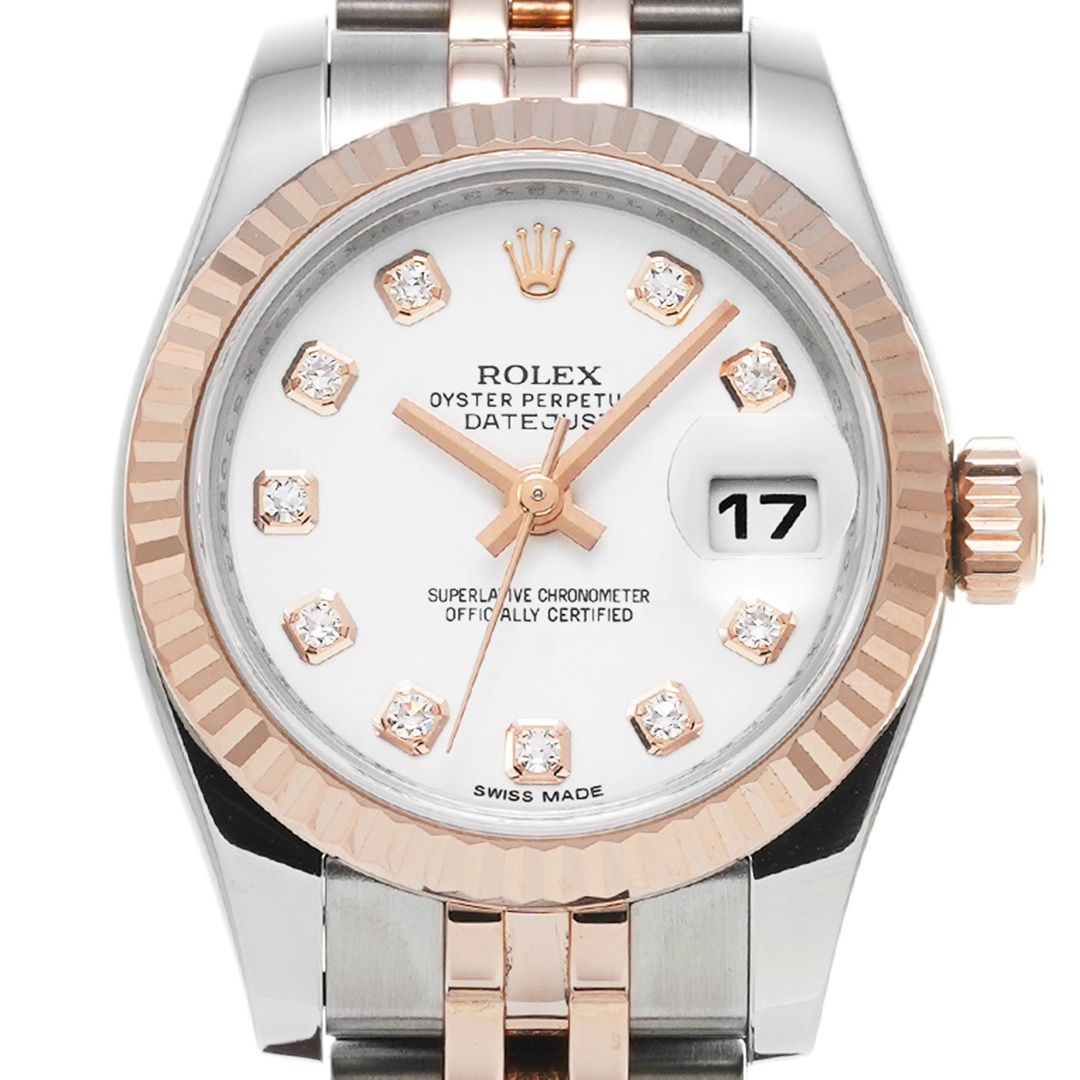 ROLEX(ロレックス)の中古 ロレックス ROLEX 179171G ランダムシリアル ホワイト /ダイヤモンド レディース 腕時計 レディースのファッション小物(腕時計)の商品写真