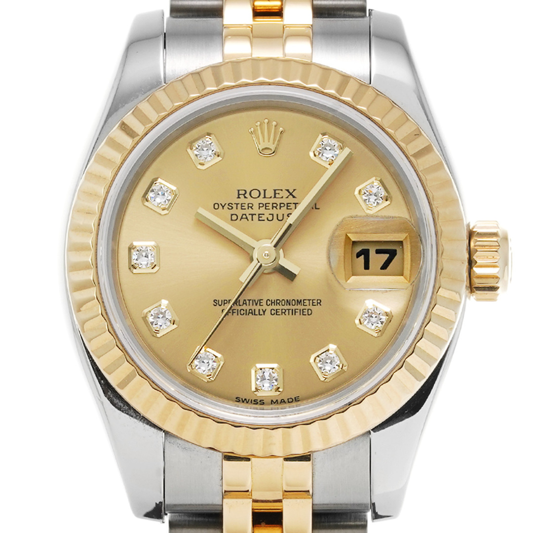 ROLEX(ロレックス)の中古 ロレックス ROLEX 179173G D番(2005年頃製造) シャンパン /ダイヤモンド レディース 腕時計 レディースのファッション小物(腕時計)の商品写真