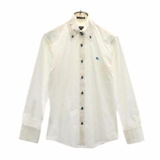 バーバリーブラックレーベル ボタンダウンシャツ 薄いピンク サイズ4