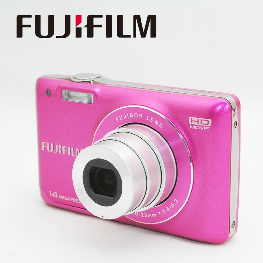 富士フイルム FUJIFILM FinePix JX500 ピンク 光学5倍ズーム 1400万画素 コンデジ カメラ