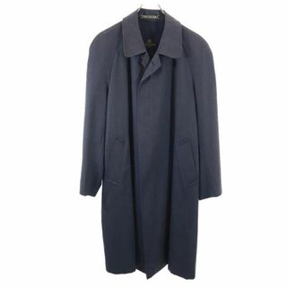 ランバン(LANVIN)のランバン ステンカラーコート R48-45 ブルーグレー LANVIN メンズ 古着 【231120】(ステンカラーコート)