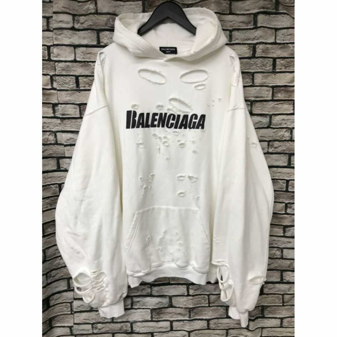 Balenciaga - バレンシアガ☆21SS ロゴプリントデストロイ加工