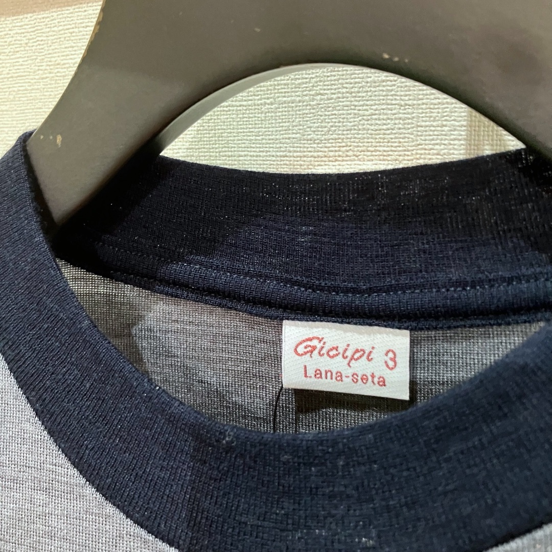 新品 GICIPI ジチピ ウール x シルク ニット イタリア製 メンズ
