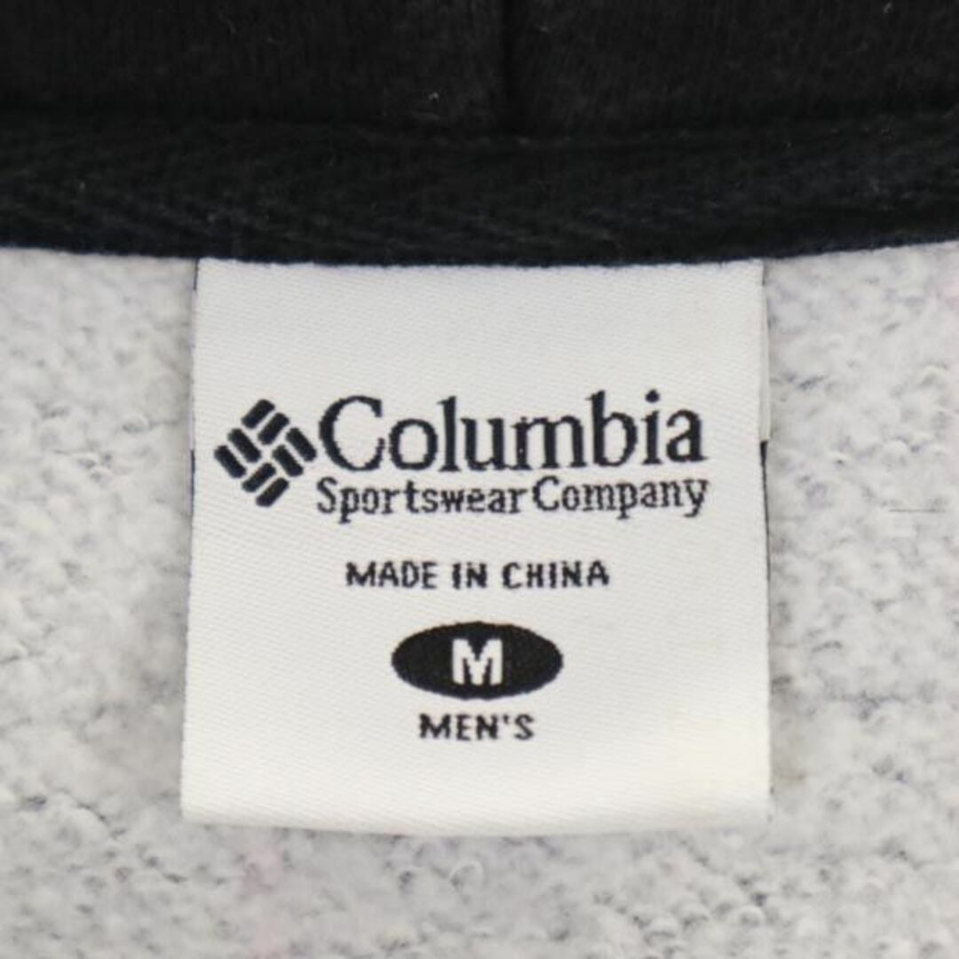 Columbia(コロンビア)のコロンビア 格子柄 長袖 ジップパーカー M ブラック系 Columbia ロゴ刺繍 ワンポイント メンズ 古着 【231120】 メンズのトップス(パーカー)の商品写真