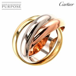 カルティエ(Cartier)のカルティエ Cartier トリニティ LM #52 リング K18 YG WG PG 3連 スリーゴールド スリーカラー 750 指輪 VLP 90199054(リング(指輪))