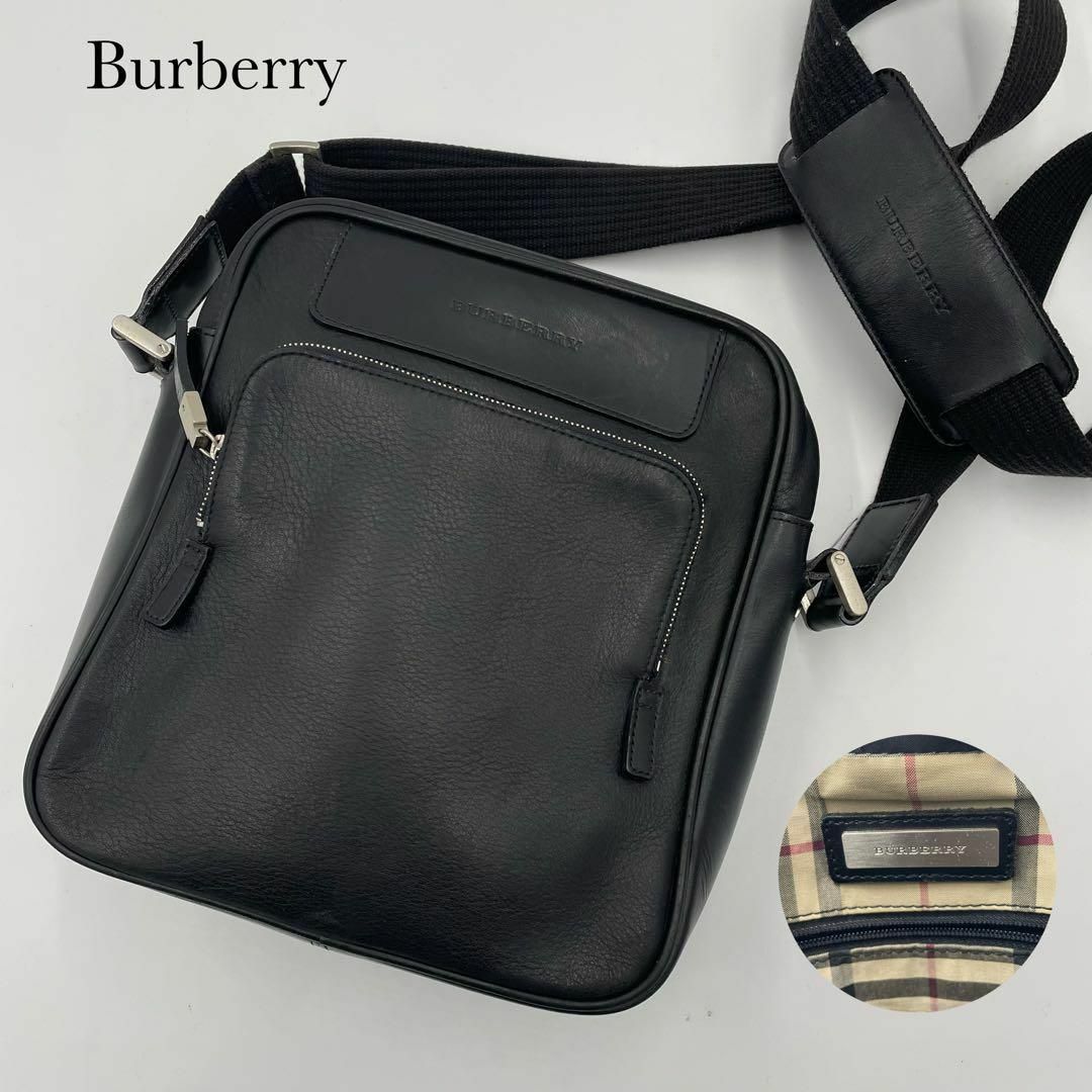 BURBERRY - 美品✨バーバリー ショルダーバッグ ノバチェック ロゴ型