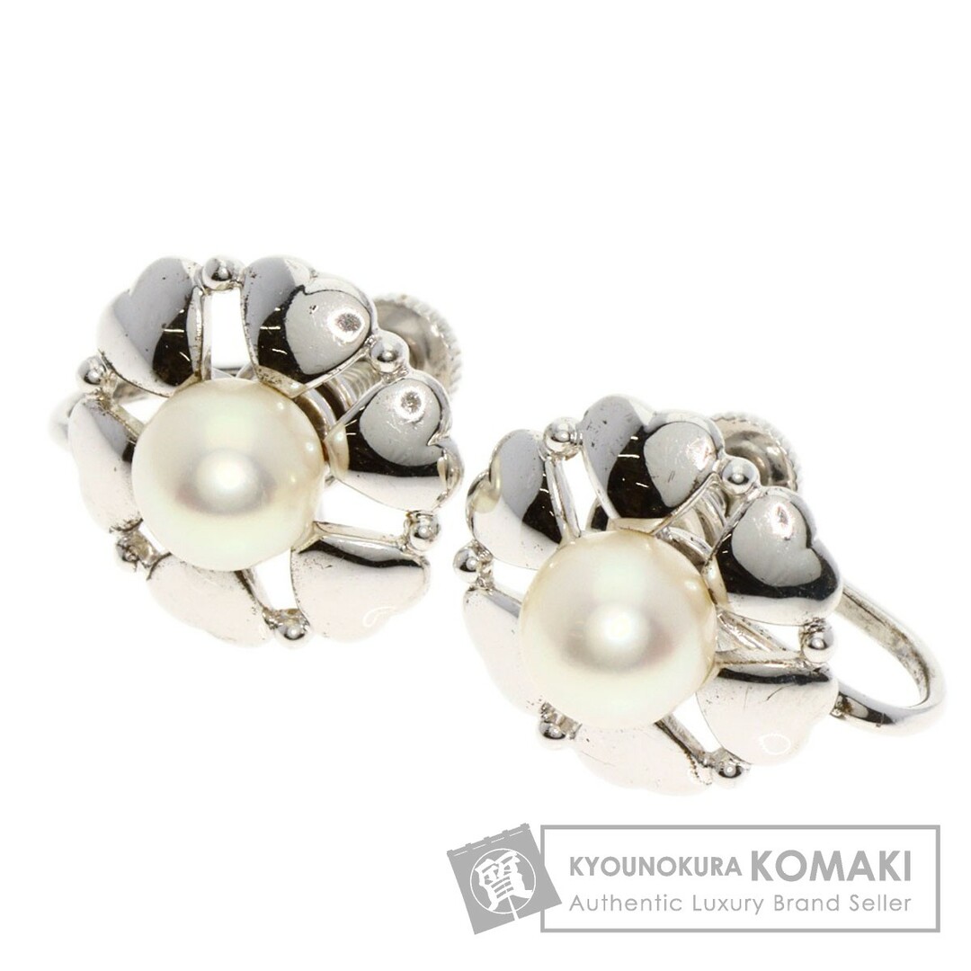 スペック新品仕上げ済付属品MIKIMOTO パール 真珠 イヤリング SV レディース