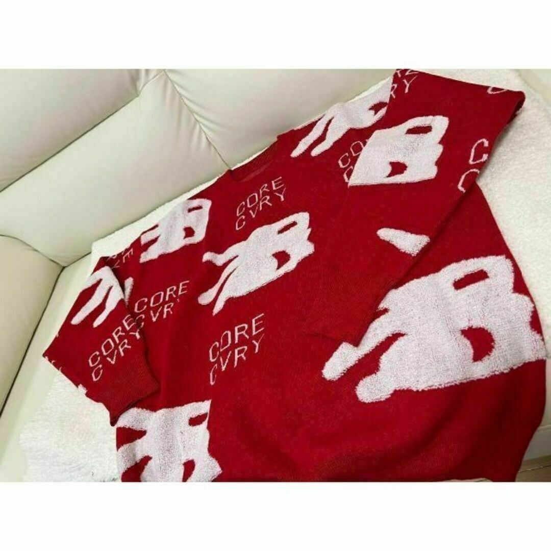 在庫ラスト】セーター ニット うさぎ レッド 赤 Lの通販 by K's 在庫ラスト】セーター ニット うさぎ レッド 赤 Lの通販 by K's
