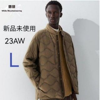 ユニクロ(UNIQLO)の新品 ユニクロWM 23AW リサイクルハイブリッドダウンジャケット ブラウンL(ダウンジャケット)